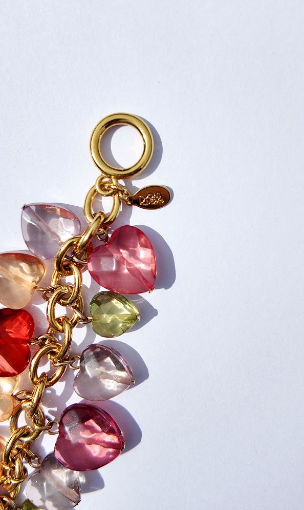 Joan Rivers Heart Charm Toggle Bracelet