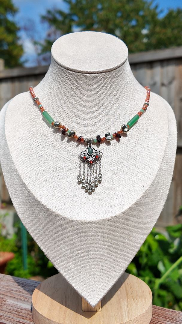 Bohemian beaded necklace