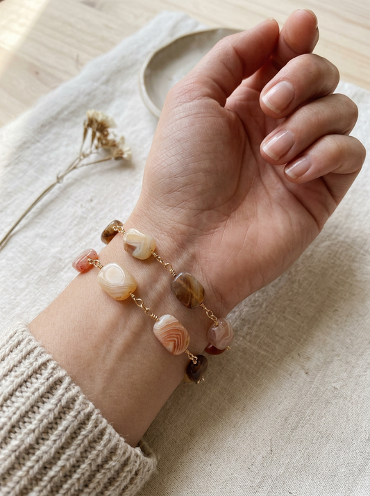 Ember Carnelian Agate Bracelet for Timeless Style
