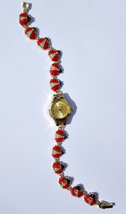 Golden Ladybug Watch